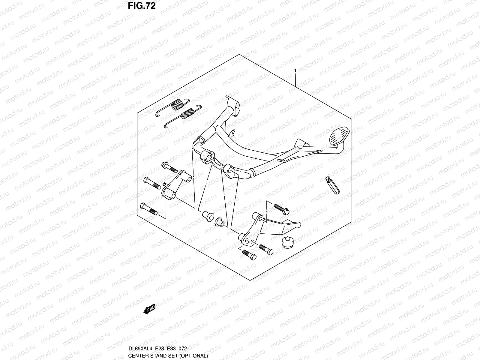 72 - CENTER STAND SET (OPTIONAL)