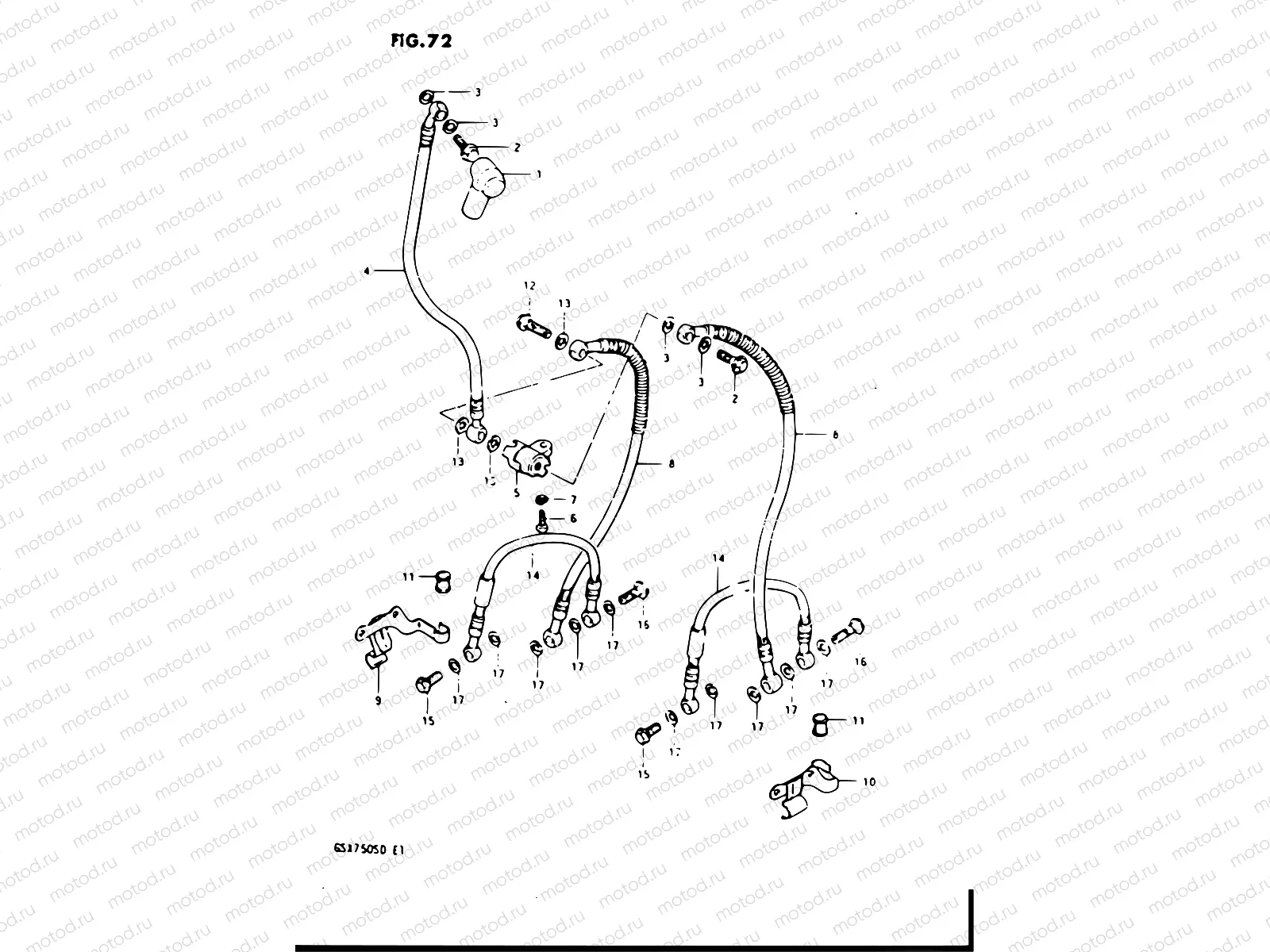 72 - FRONT BRAKE HOSE