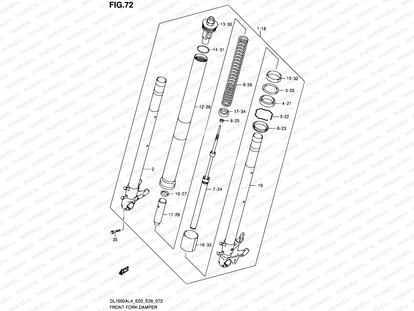 72 - FRONT FORK DAMPER