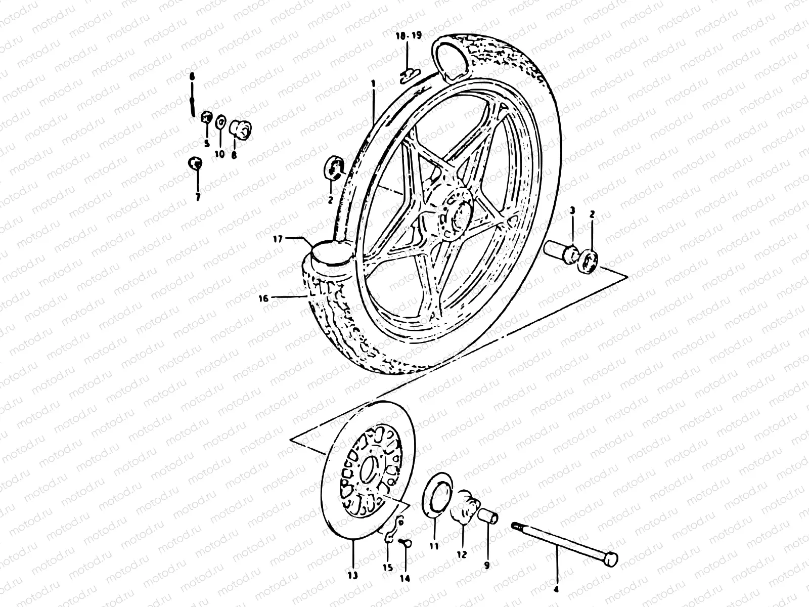72 - FRONT WHEEL