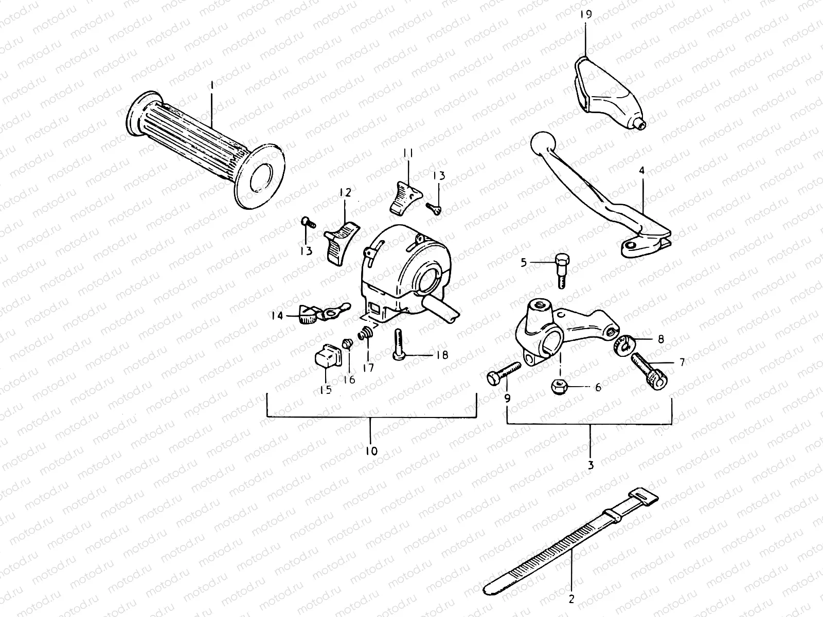 72 - LEFT HANDLE SWITCH (E15, E17, E18, E25, E26)