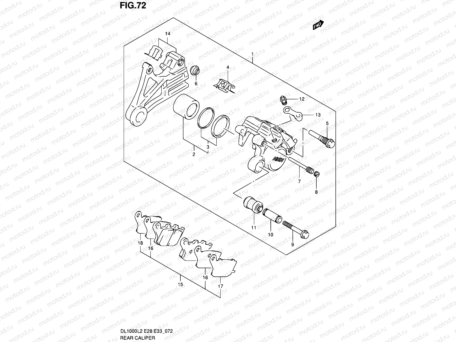 72 - REAR CALIPER