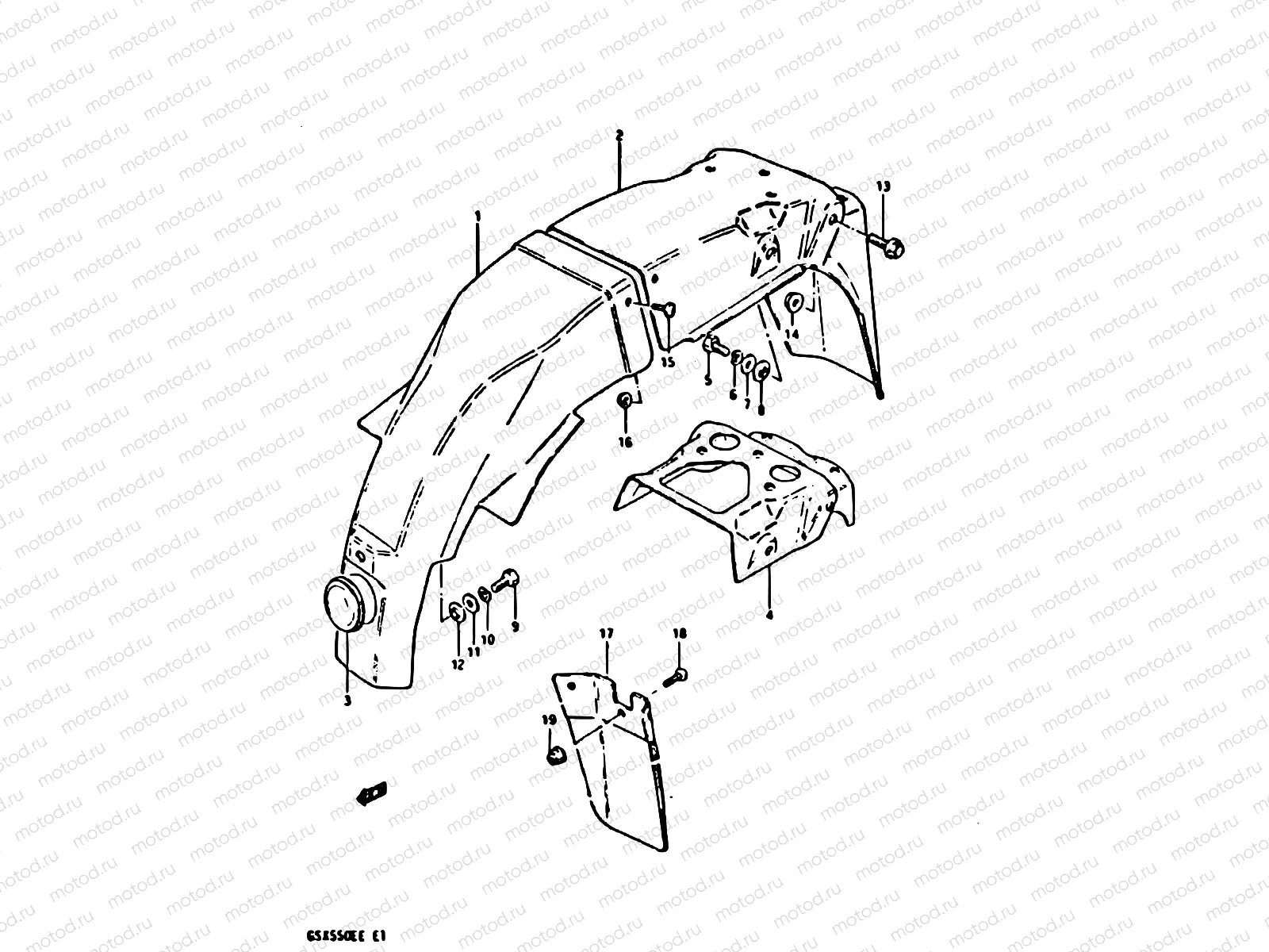 72 - REAR FENDER