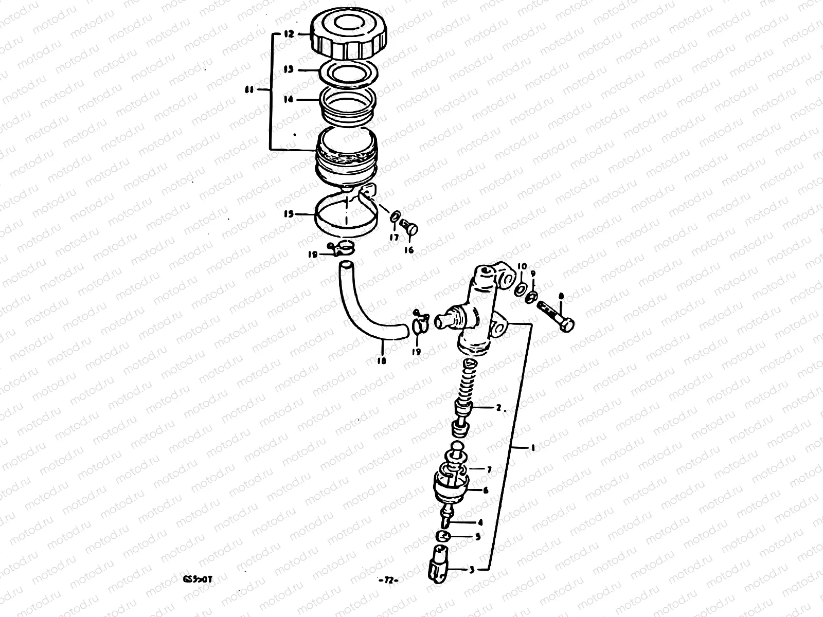 72 - REAR MASTER CYLINDER