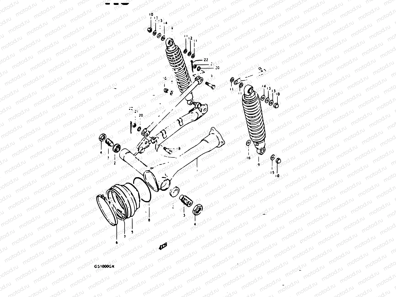 72 - REAR SWINGING ARM