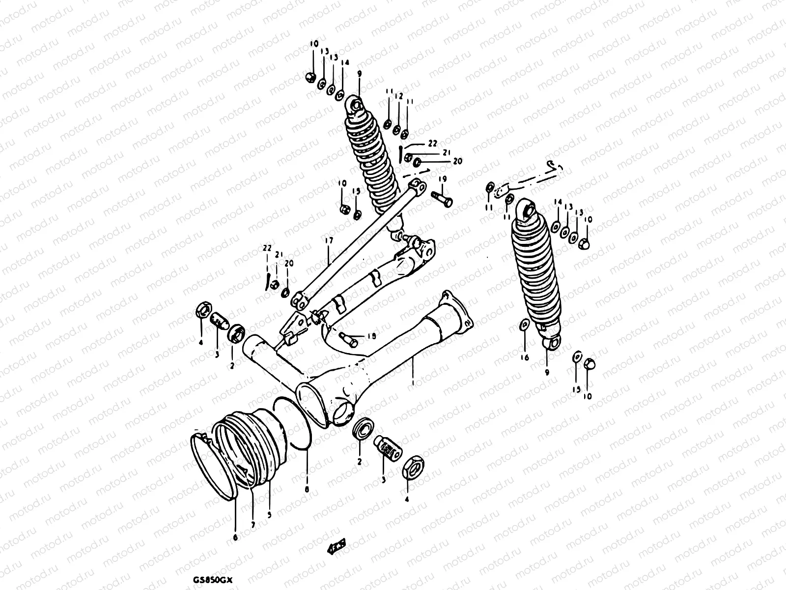 72 - REAR SWINGING ARM