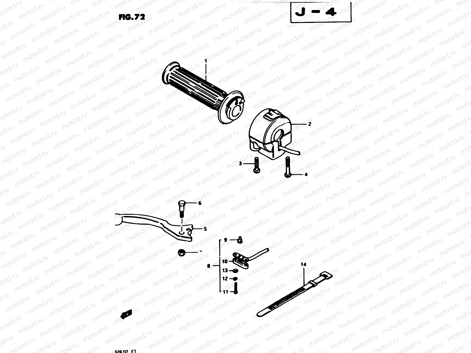 72 - RIGHT HANDLE SWITCH (MODEL Z)