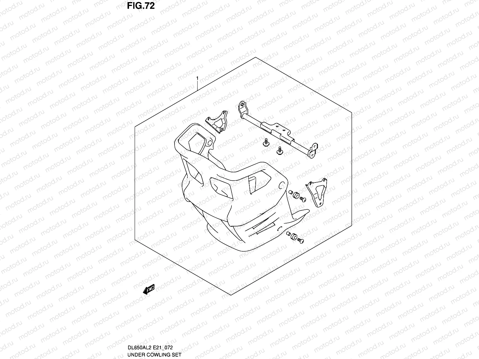 72 - UNDER COWLING SET (OPTIONAL)