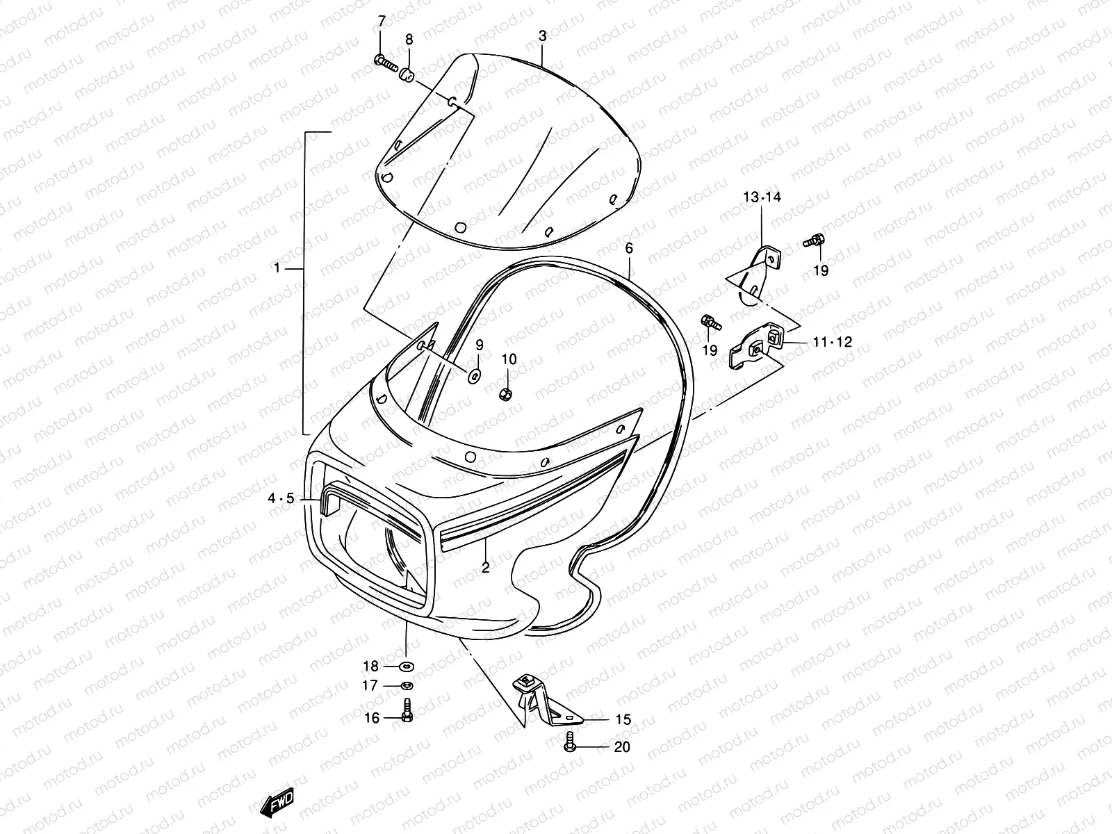 72A - COWLING (GS125ESM/ESR)