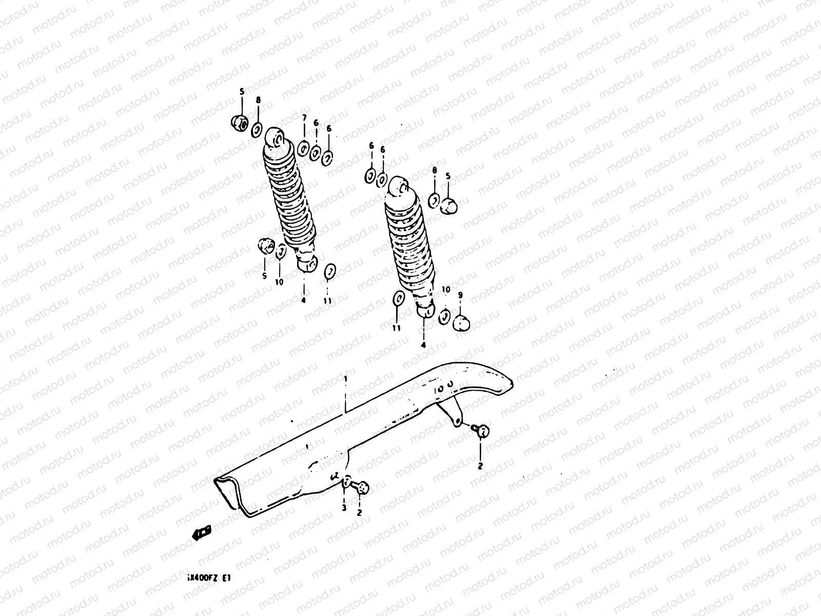 73 - CHAIN CASE - SHOCK ABSORBER