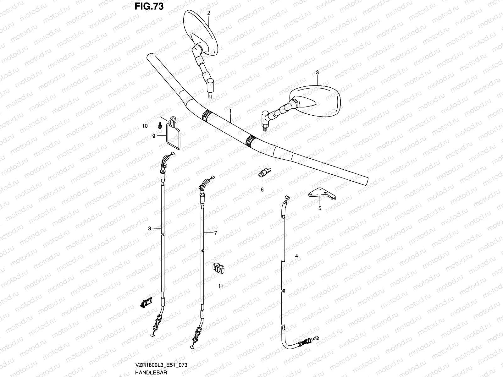 73 - HANDLEBAR (VZR1800ZL3 E51)