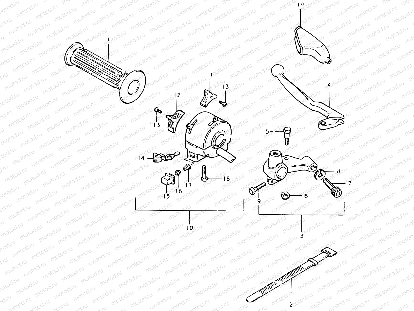 73 - LEFT HANDLE SWITCH (E22)