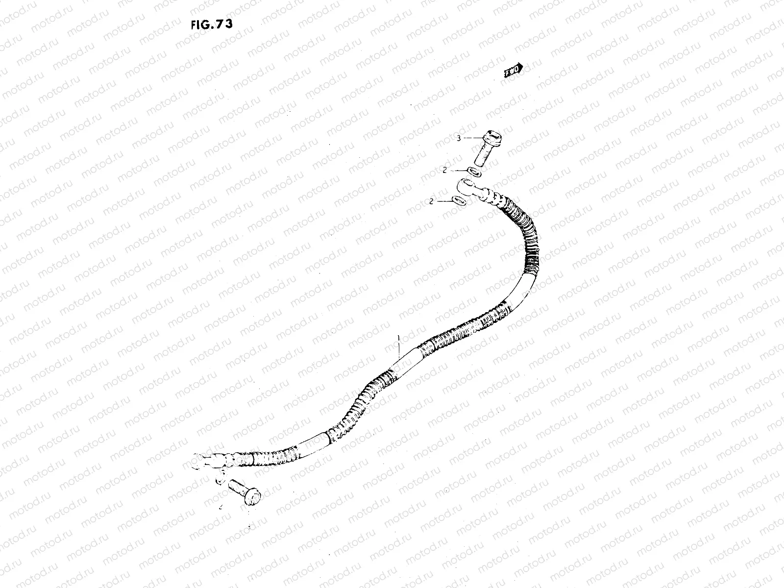 73 - REAR BRAKE HOSE