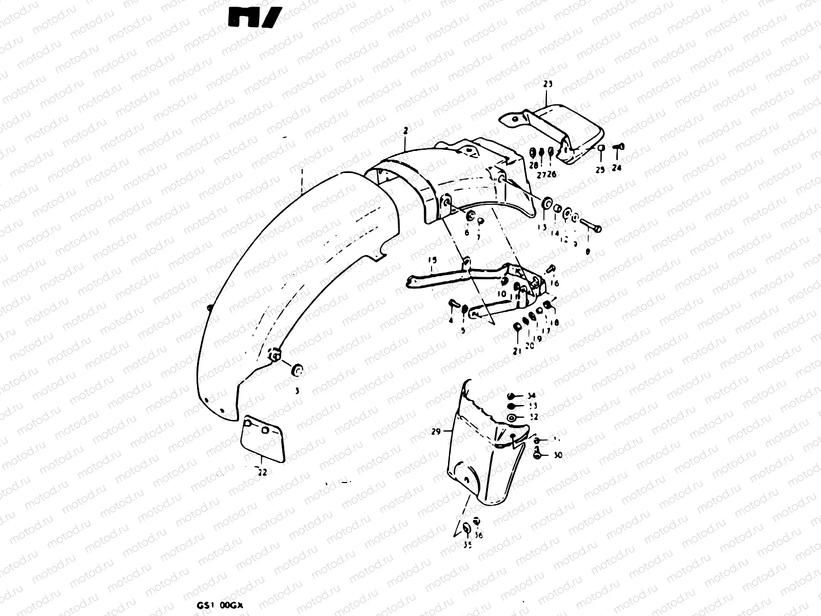 73 - REAR FENDER