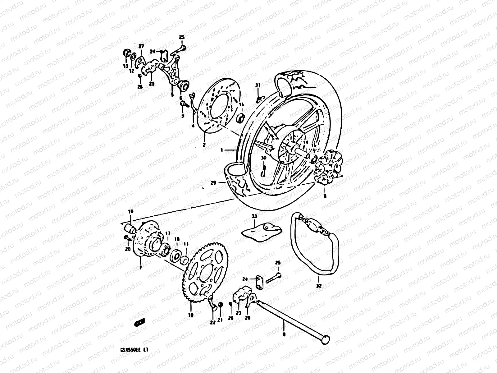 73 - REAR WHEEL