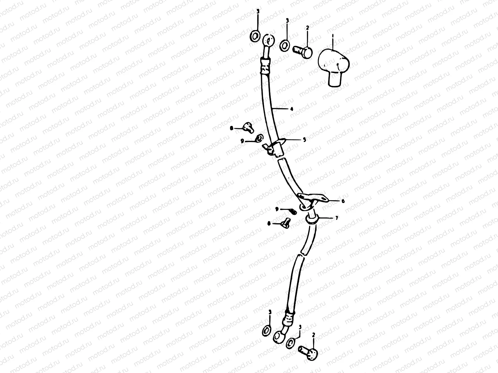 74 - BRAKE HOSE (MODEL N)