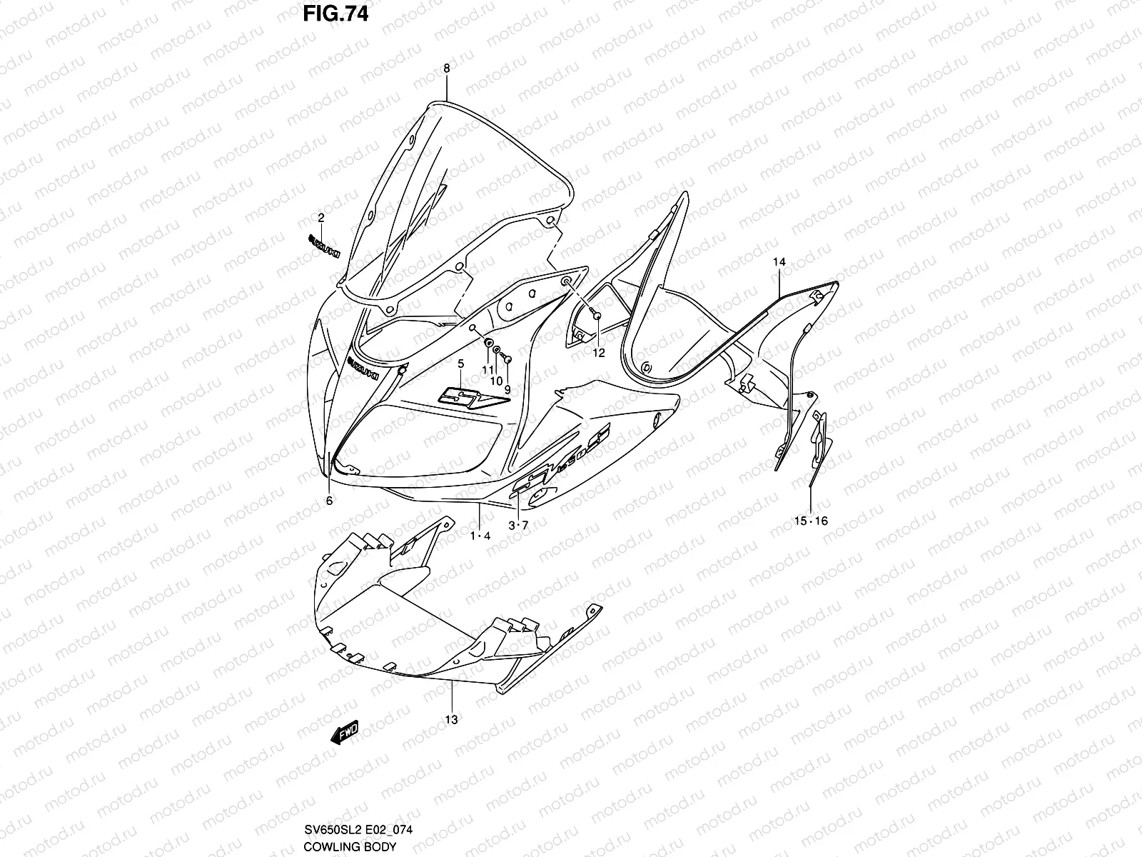 74 - COWLING BODY