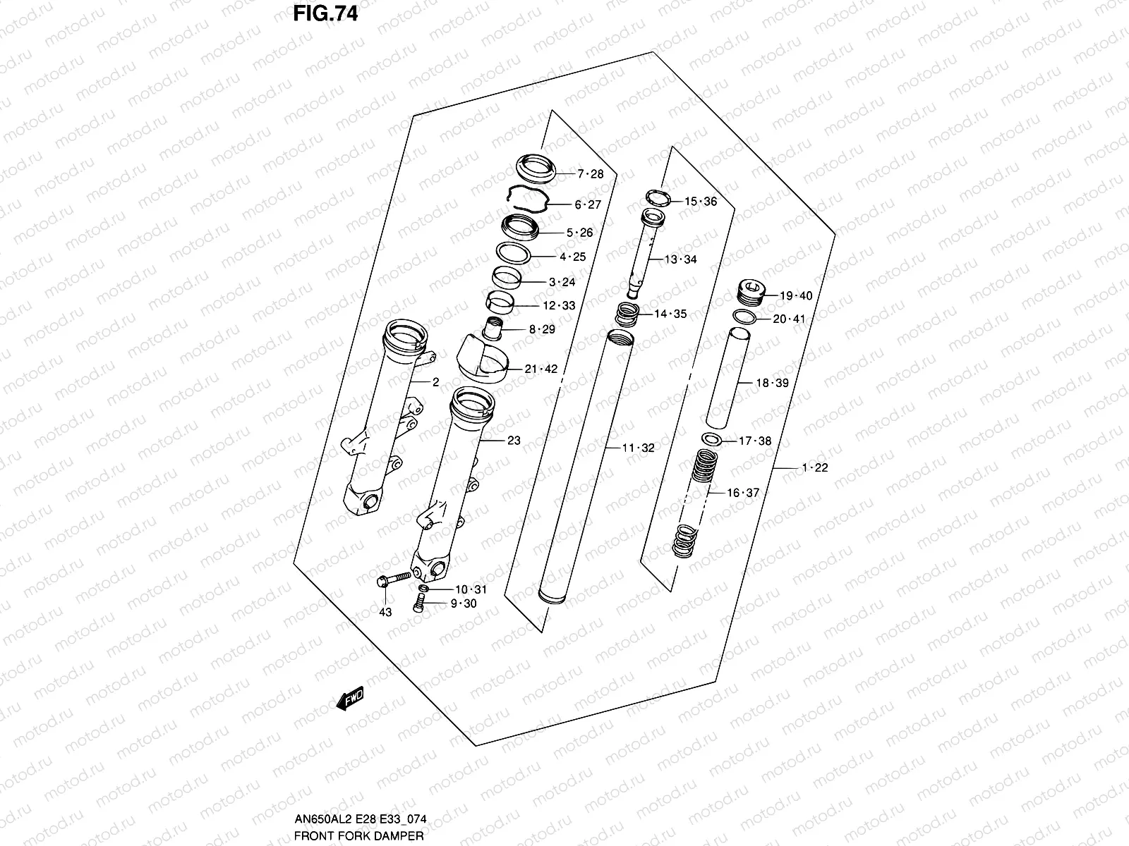 74 - FRONT FORK DAMPER