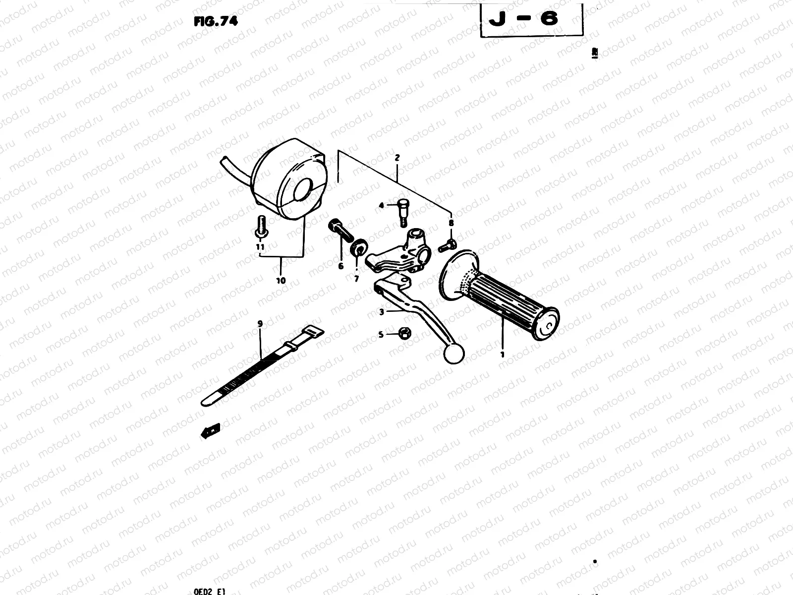 74 - LEFT HANDLE SWITCH (MODEL Z)
