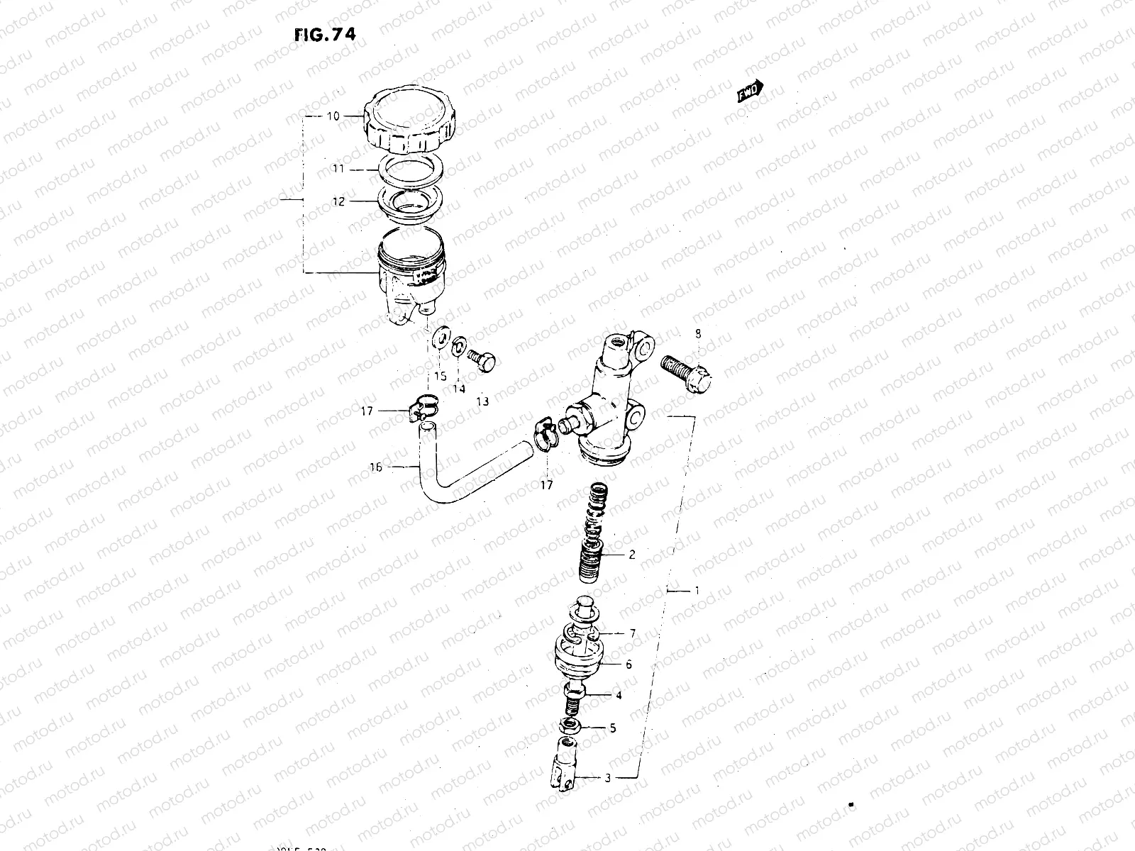 74 - REAR MASTER CYLINDER
