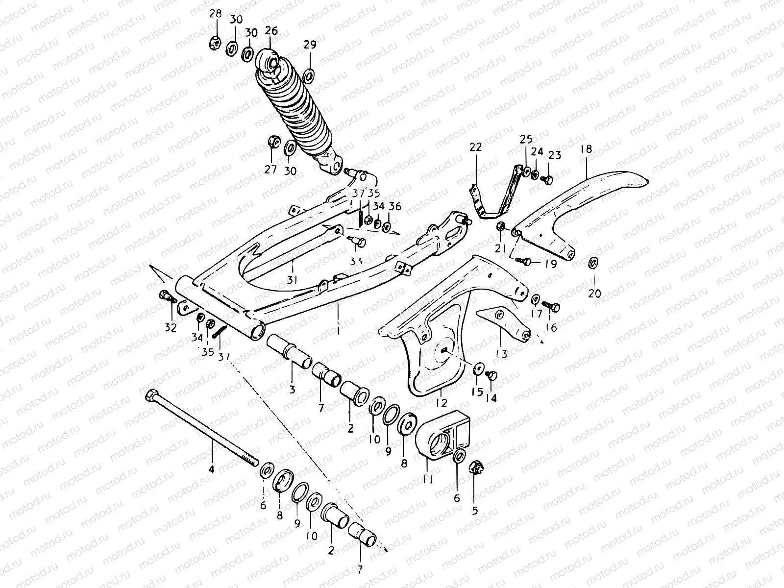 74 - REAR SWINGING ARM