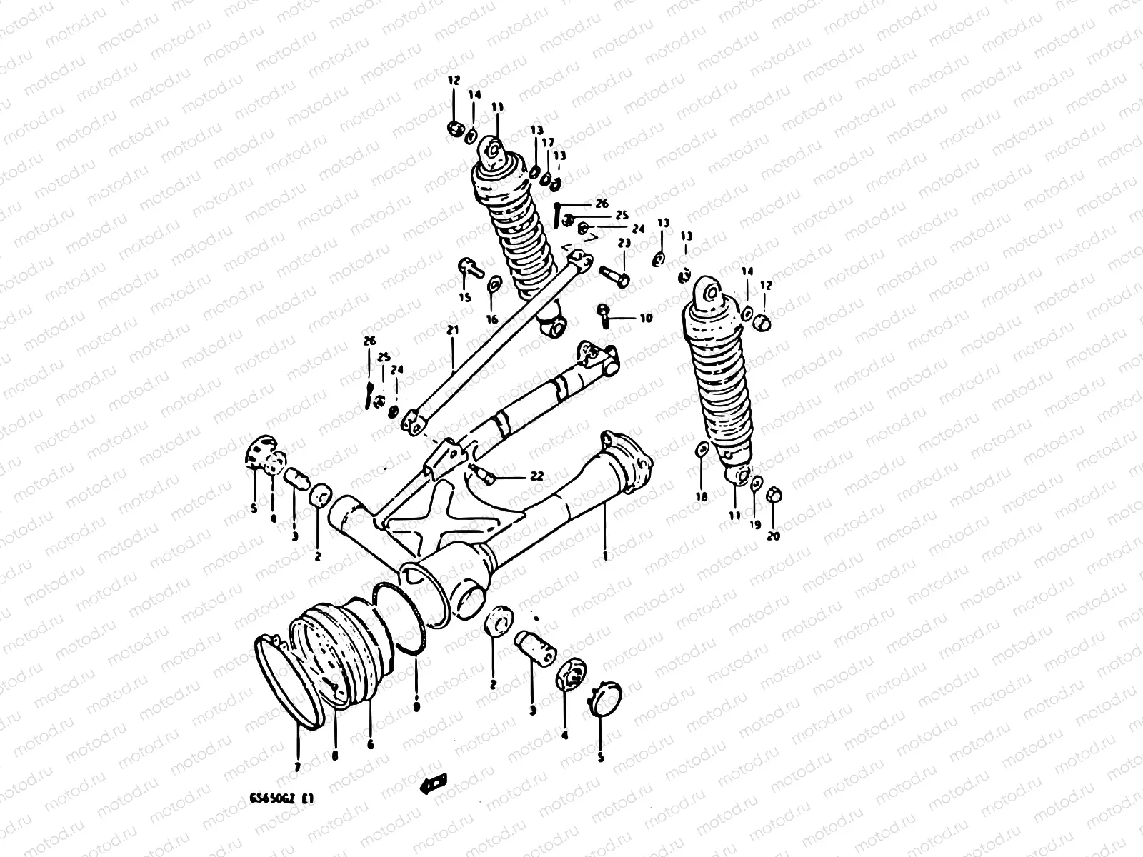 74 - REAR SWINGING ARM