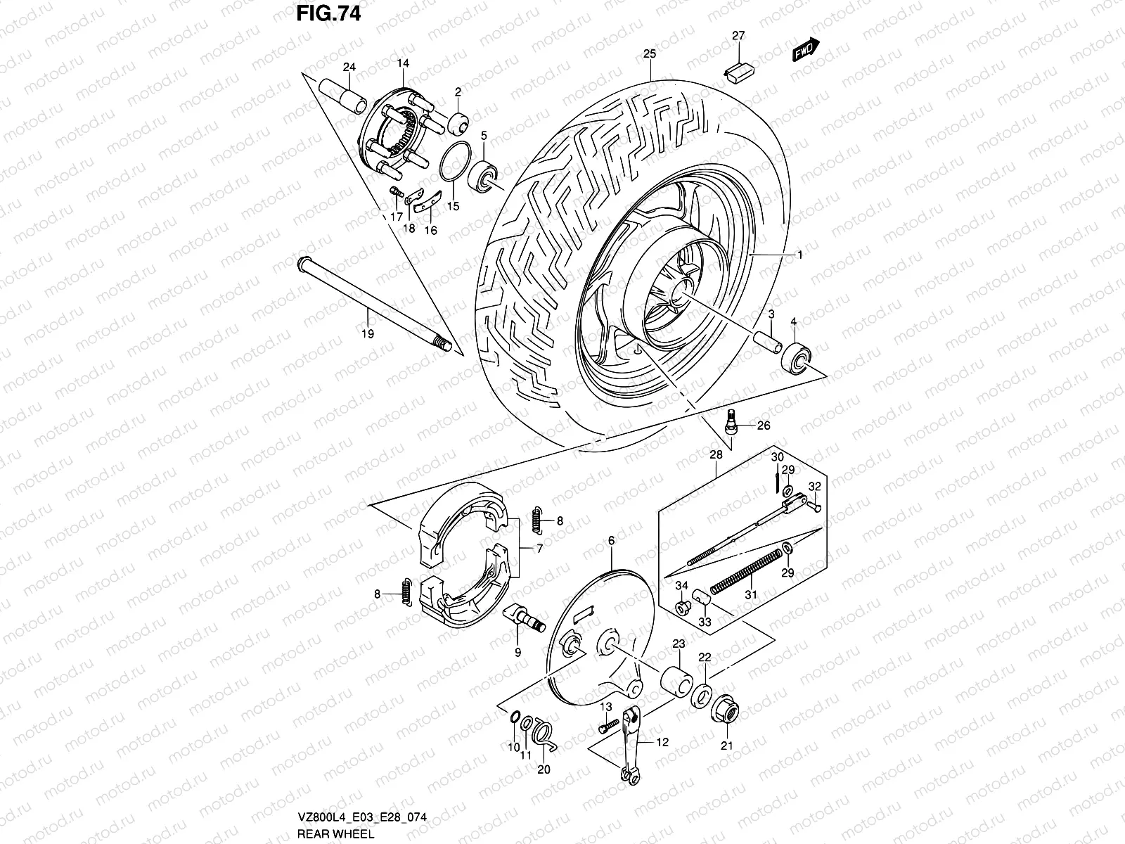 74 - REAR WHEEL