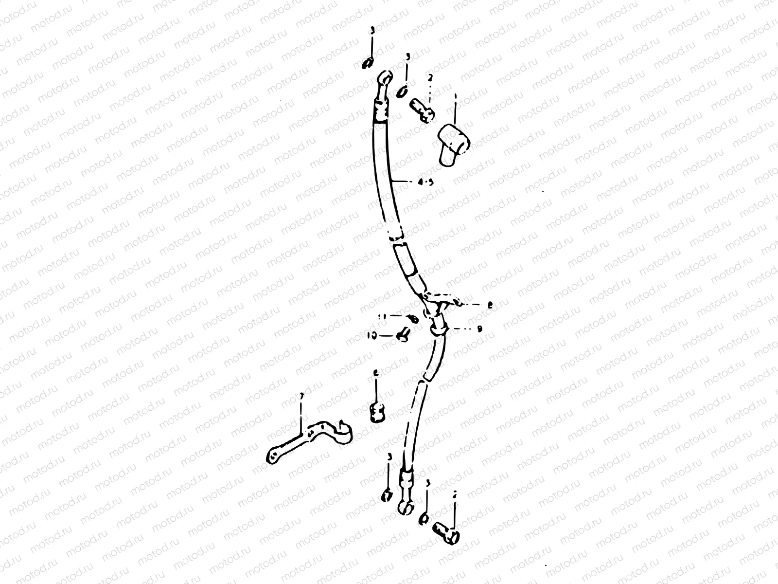 75 - BRAKE HOSE (MODEL X)