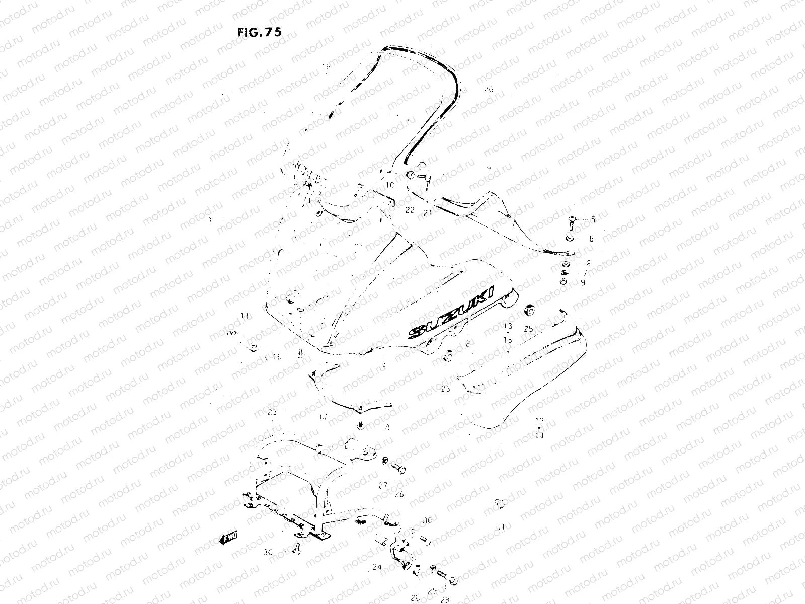 75 - COWLING (GSX500ESE)