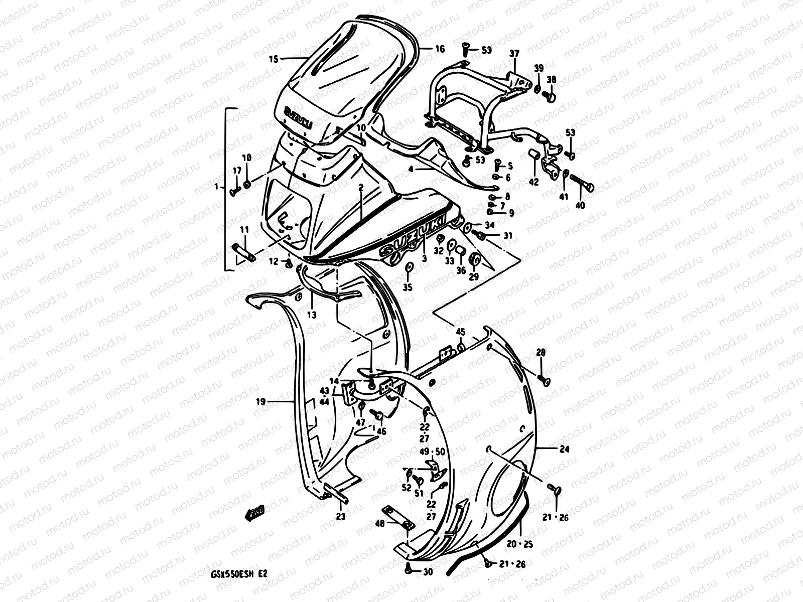 75 - COWLING (GSX550EFG)