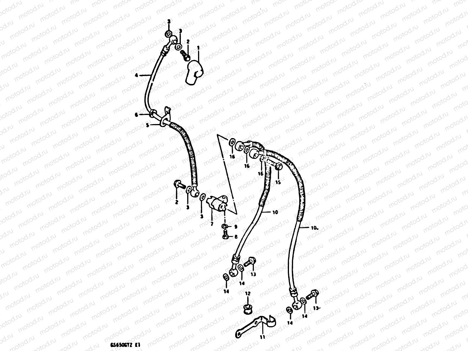 75 - FRONT BRAKE HOSE