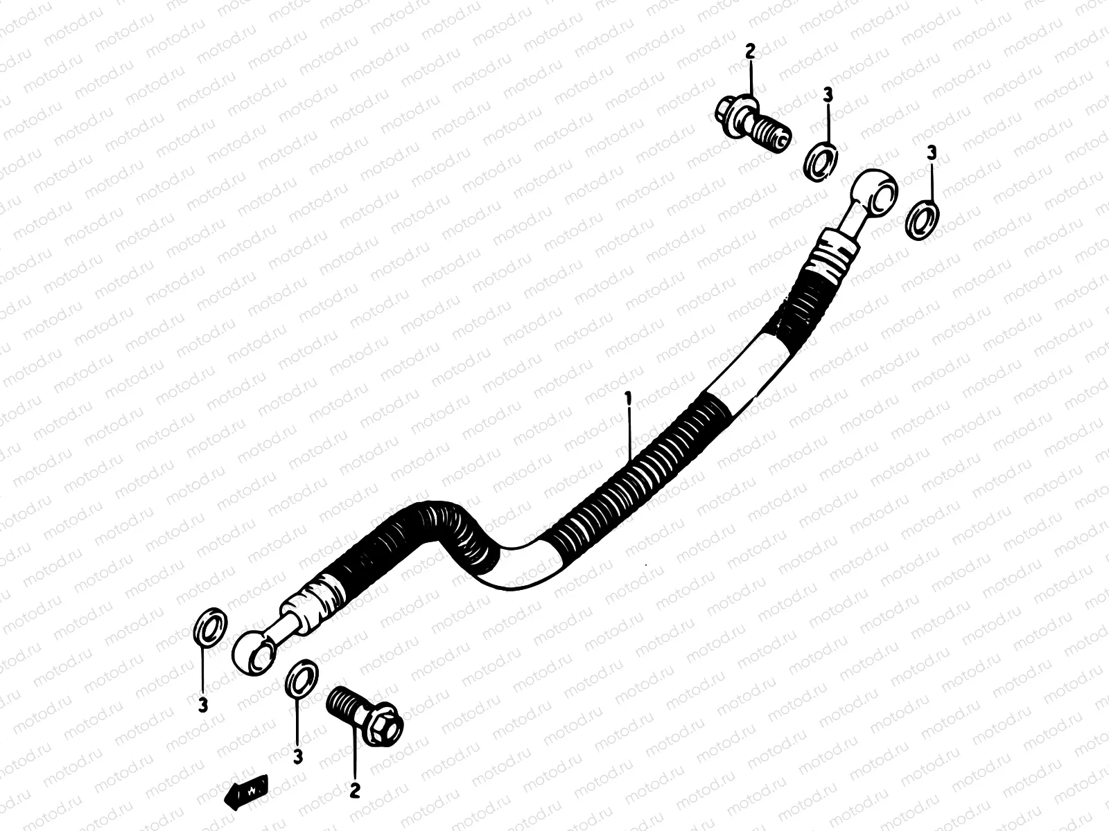 75 - REAR BRAKE HOSE