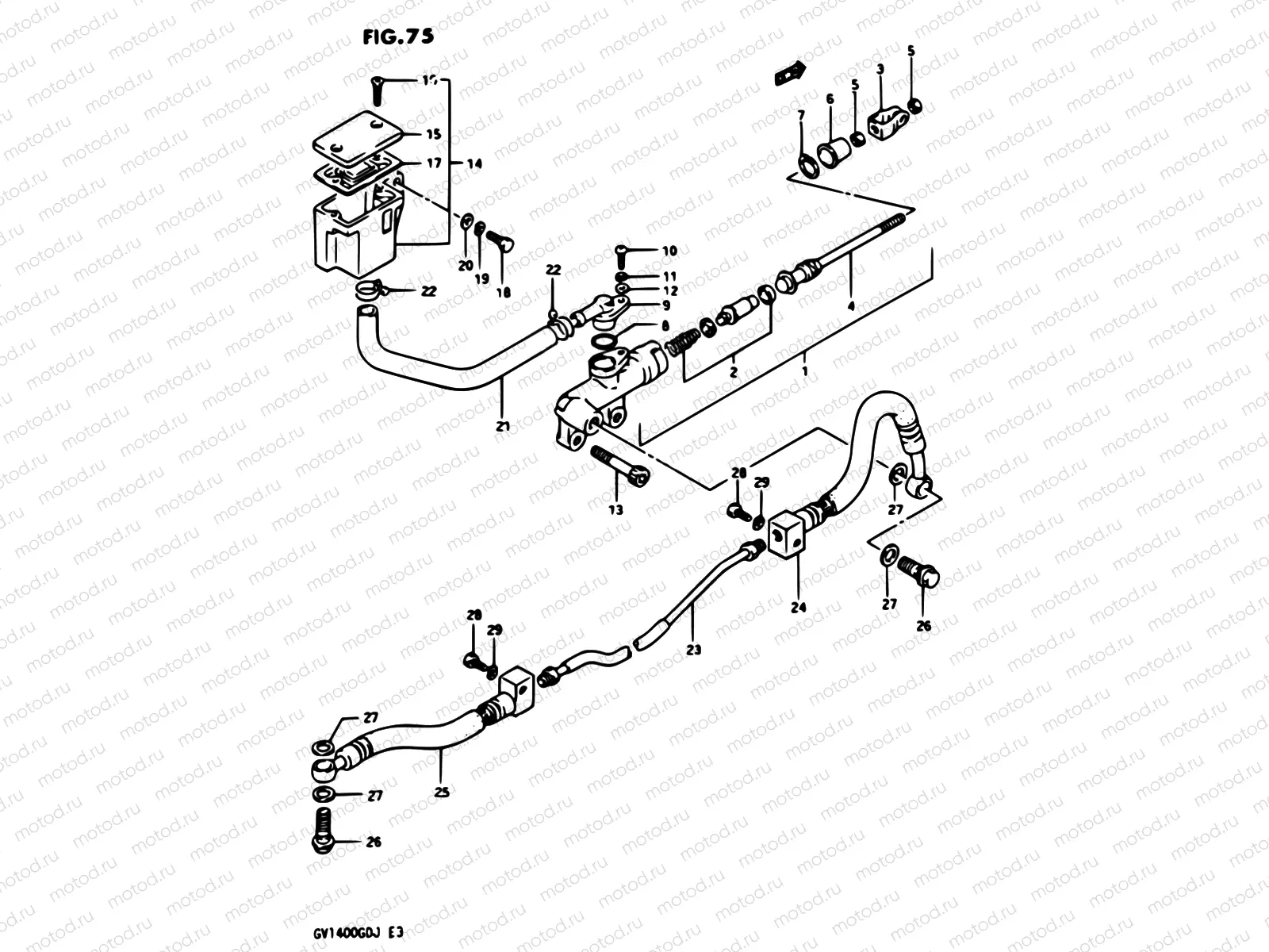 75 - REAR MASTER CYLINDER