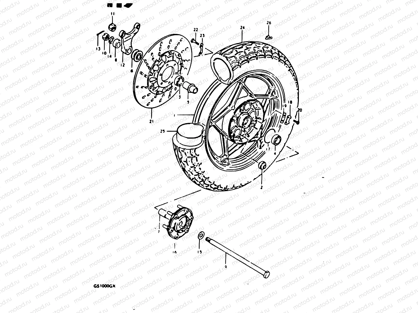 75 - REAR WHEEL