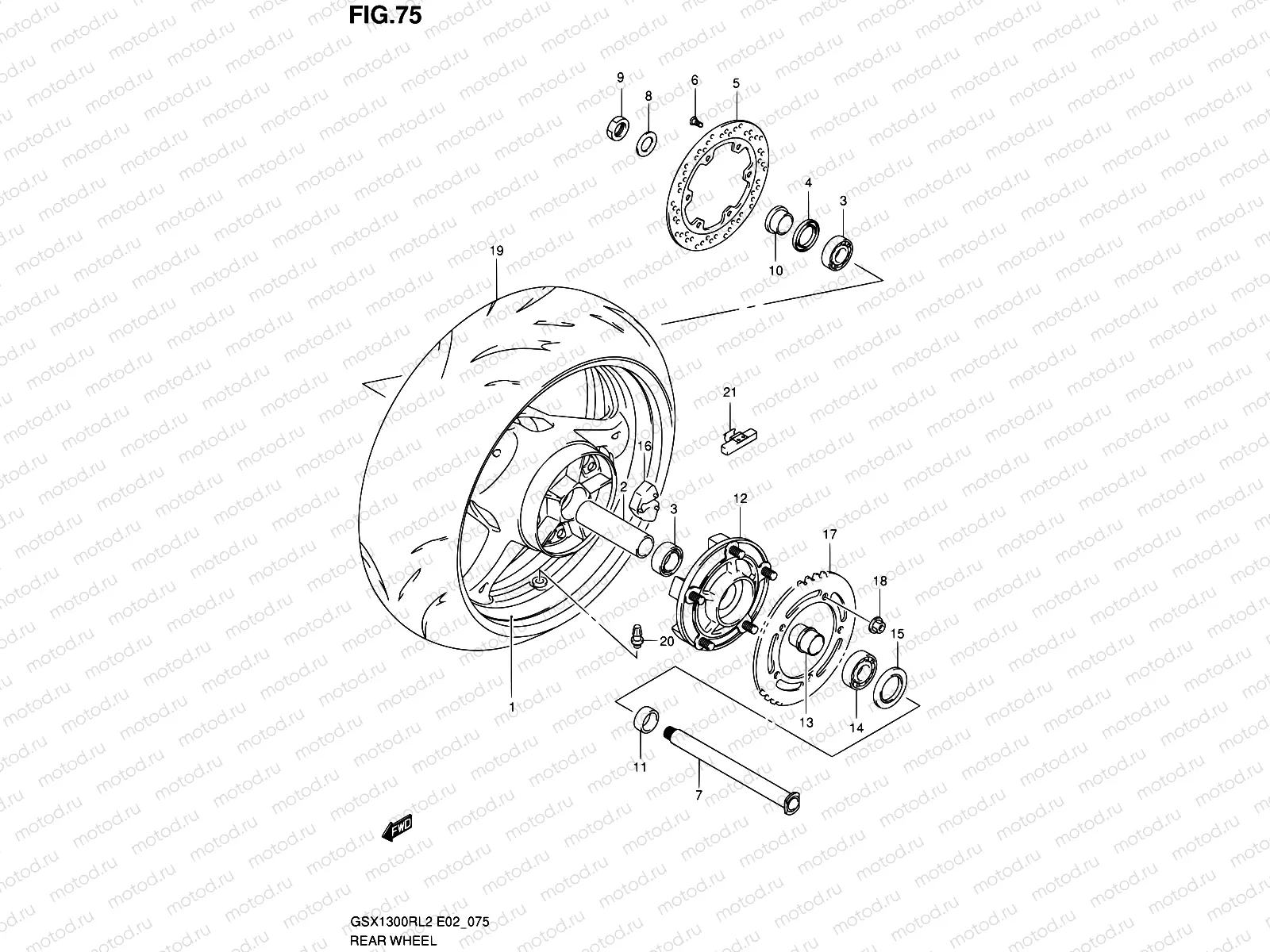 75 - REAR WHEEL