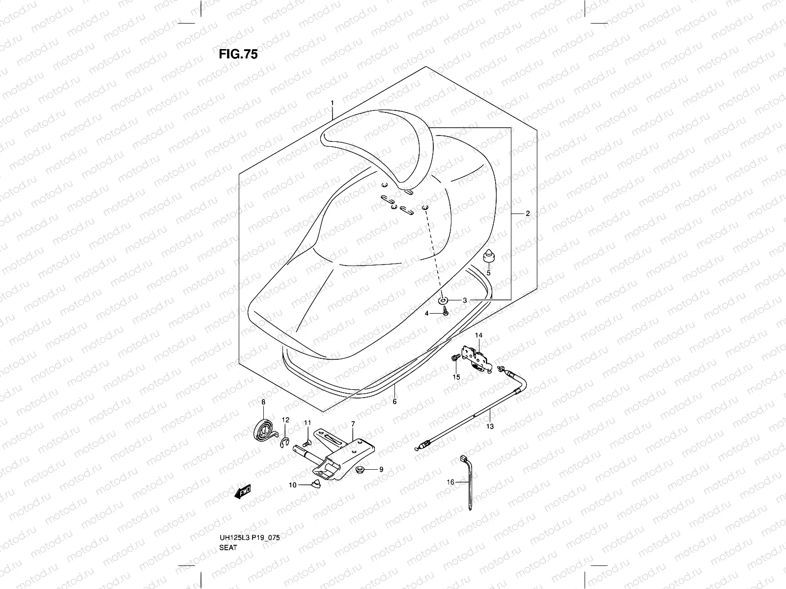 75 - SEAT (UH125L3 P19)