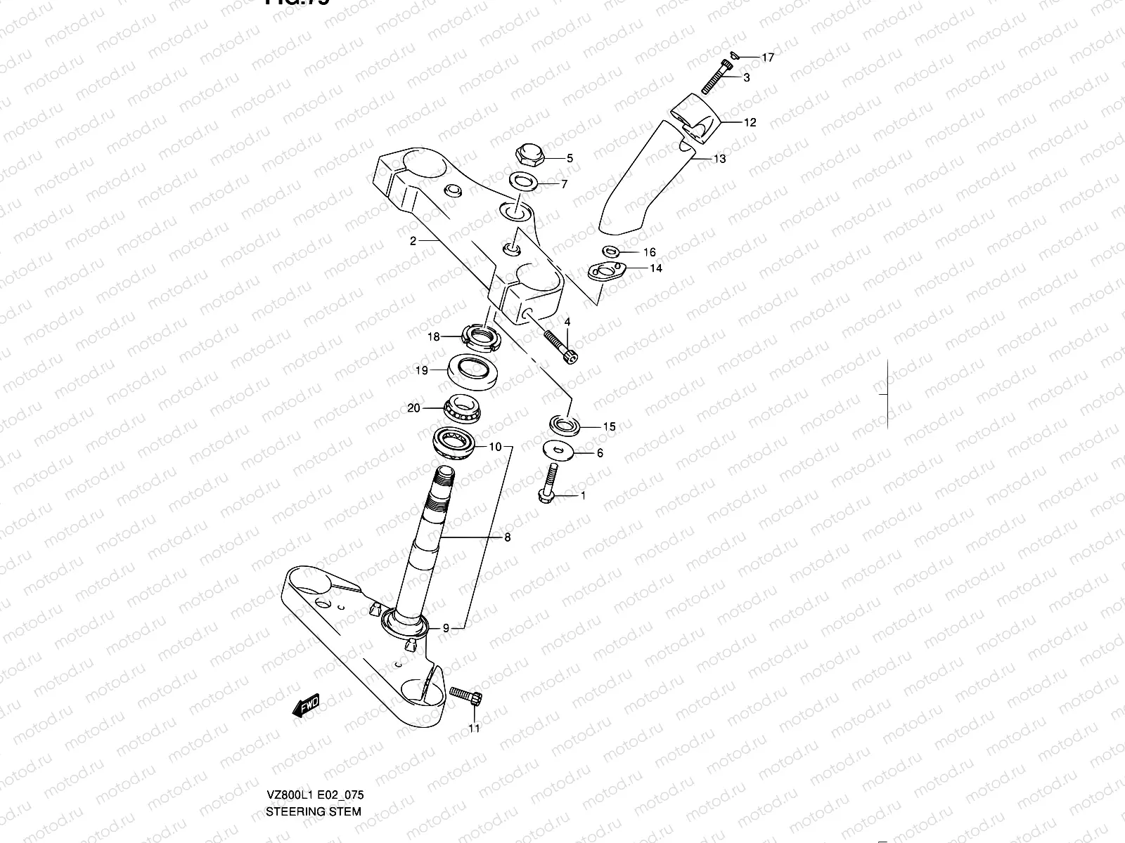 75 - STEERING STEM