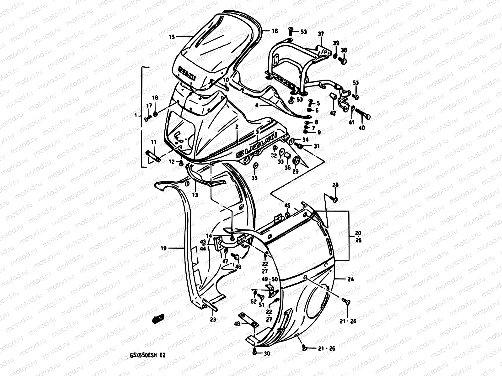 76 - COWLING (GSX550EFH)