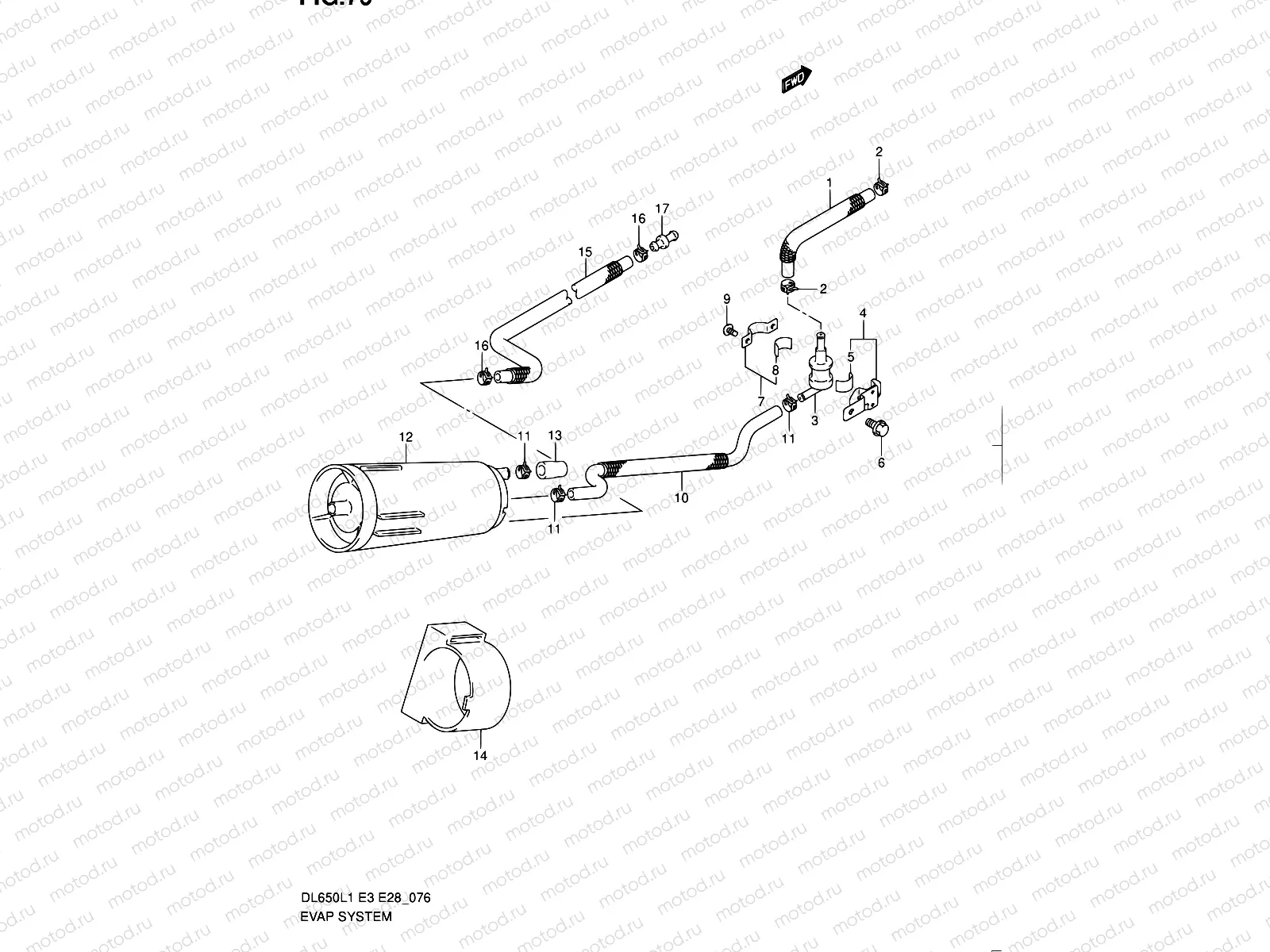 76 - EVAP SYSTEM (DL650L1 E33)