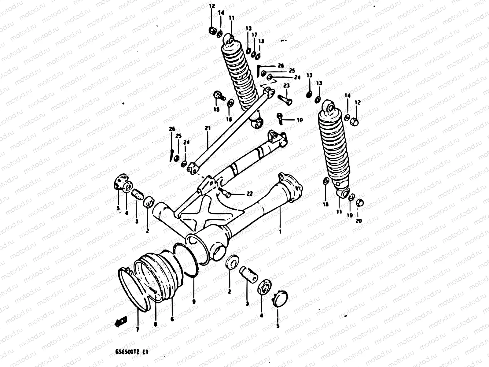 76 - REAR SWINGING ARM