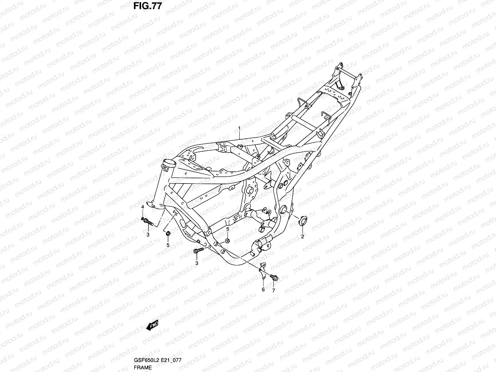 77 - FRAME (GSF650UL2 E21)