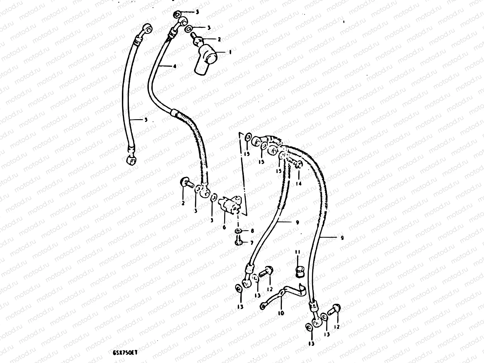 77 - FRONT BRAKE HOSE
