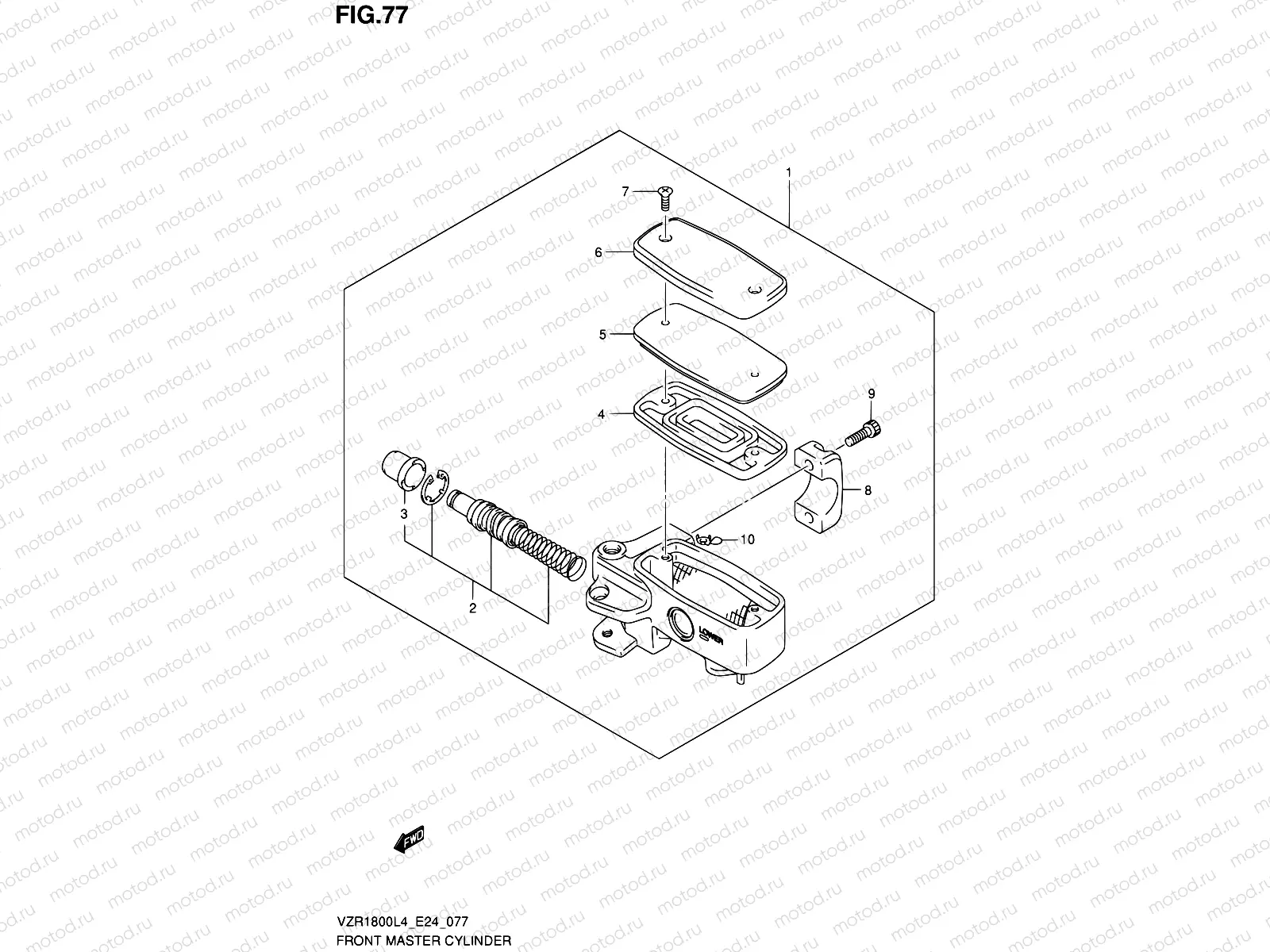 77 - FRONT MASTER CYLINDER (VZR1800L4 E24)