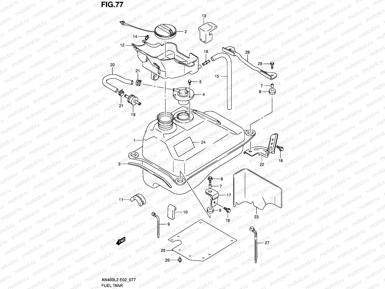 77 - FUEL TANK (AN400ZAL2 E19)