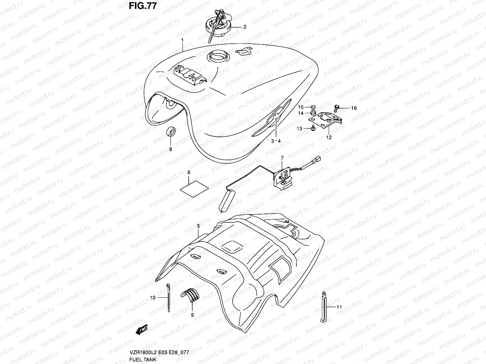 77 - FUEL TANK (VZR1800L2 E03)