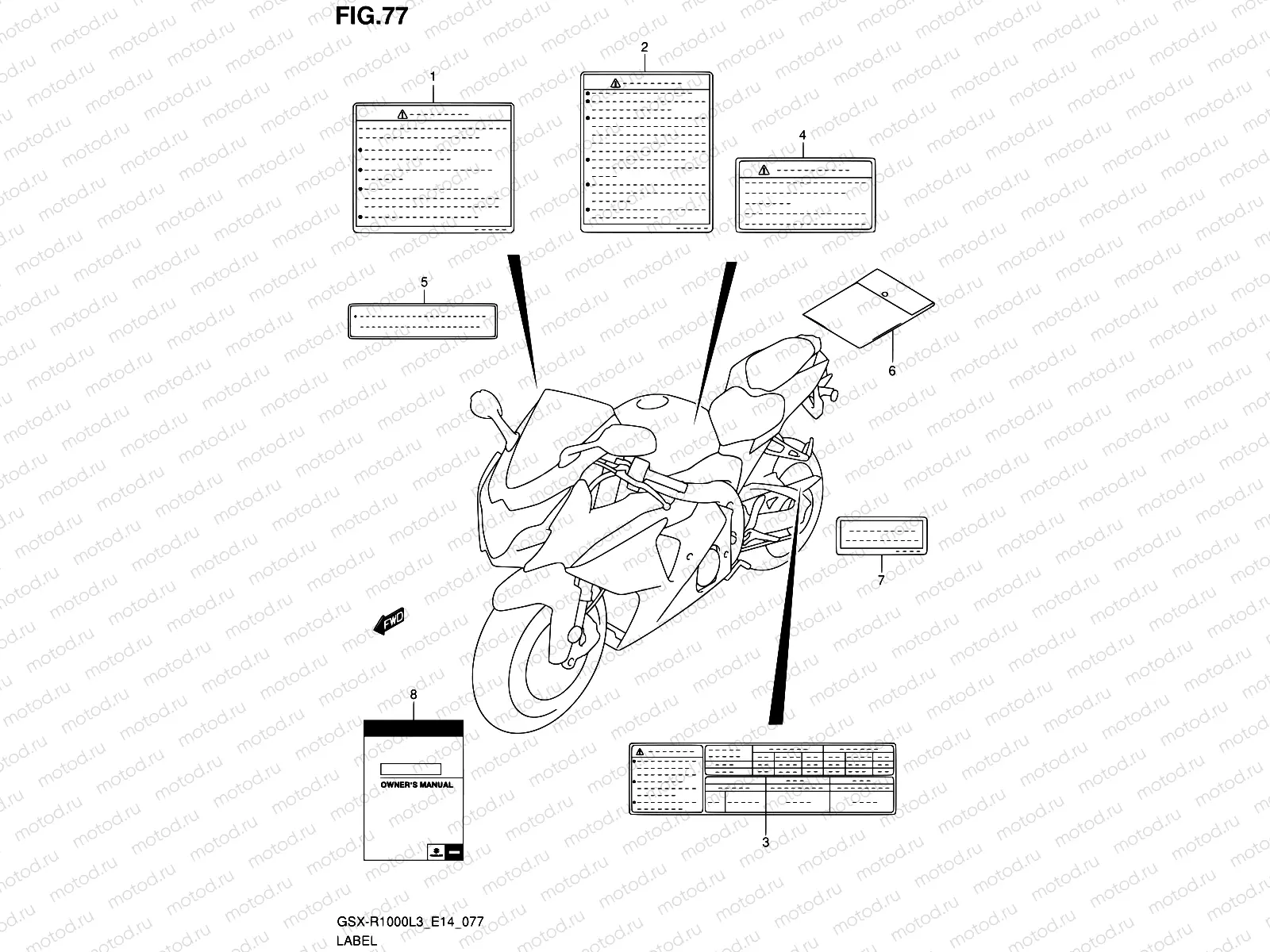 77 - LABEL (GSX-R1000L3 E14)