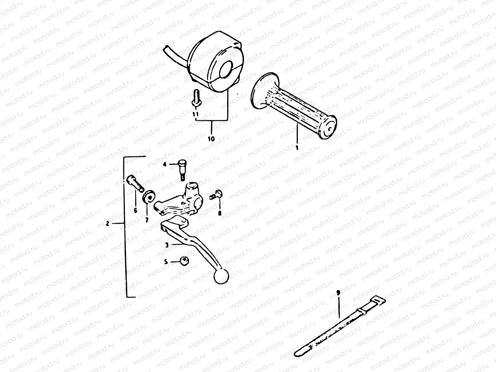 77 - LEFT HANDLE SWITCH