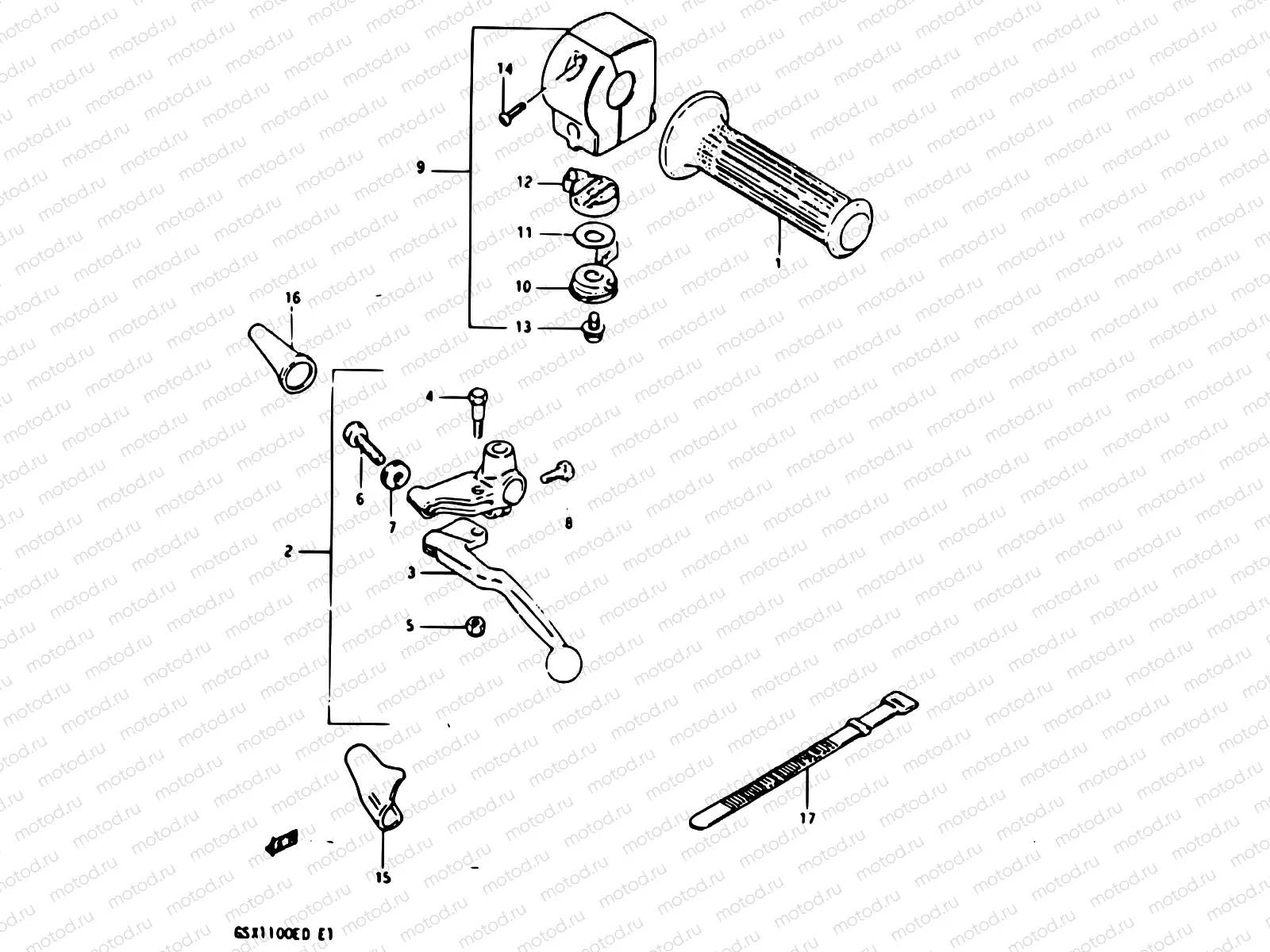 77 - LEFT HANDLE SWITCH (MODEL Z)