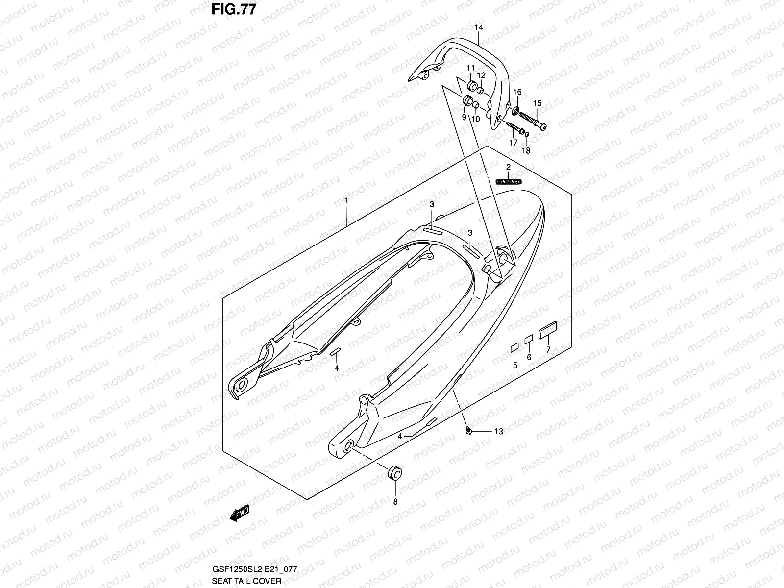 77 - SEAT TAIL COVER