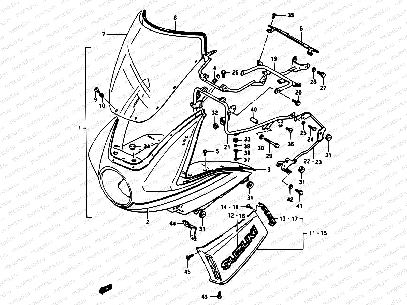 78 - COWLING (GSX1100ESF)